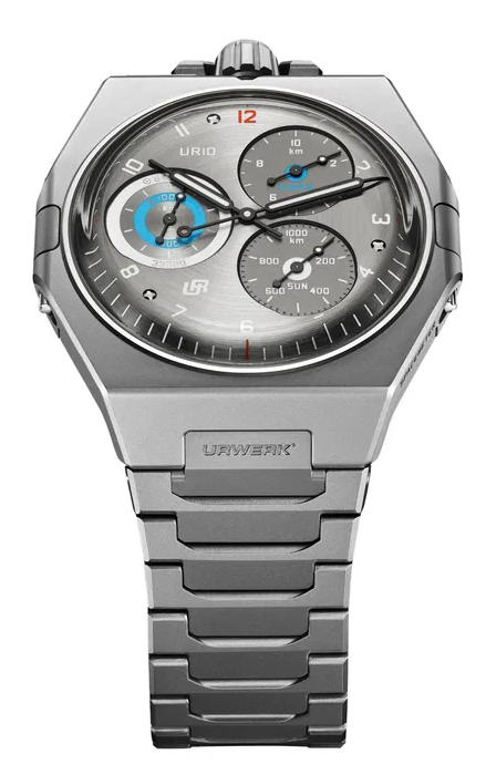Review Fake Urwerk UR-10 SpaceMeter grey watch
